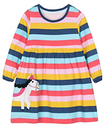 Fiream Girls Cotton Long Sleeve Dress