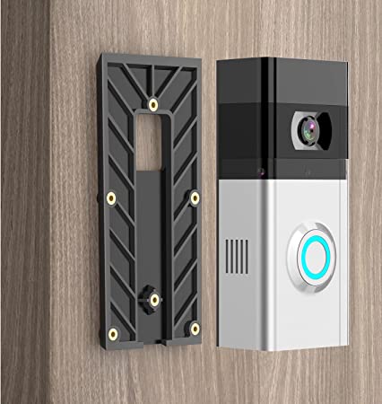 KIMILAR No-Drill Mount for Video Doorbell 3/3 Plus / 4, Adhesive Wall Door Mount Plate with Mounting Screws Screwsdriver for Video Doorbell 3/3 Plus / 4