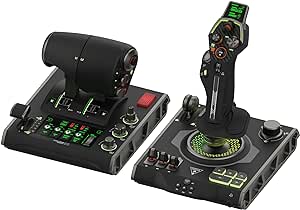 Turtle Beach VelocityOne Flightdeck - Universal HOTAS Simulation Joystick & Throttle with Touch Disaply, Stick Mounted HUD and Contactless Sensors for Air and Space Combat on Windows 10 & 11