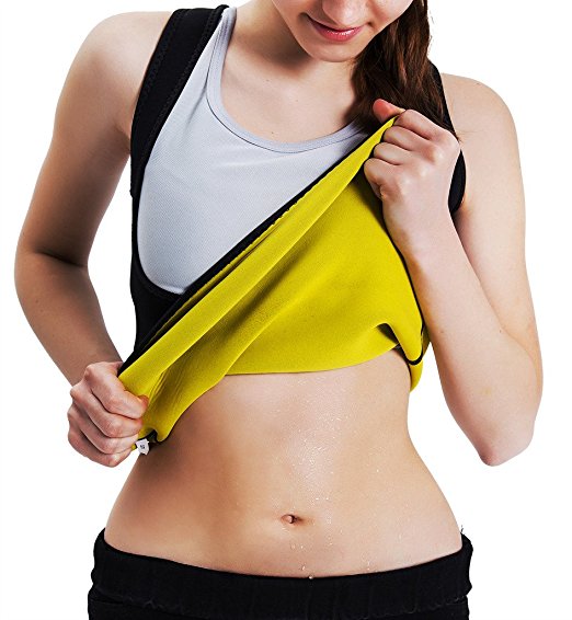 Roseate Women's Body Shaper Waist Trainer Tummy Fat Burner Sweat Tank Top Weight Loss Shapewear Neoprene
