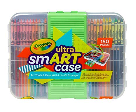 Crayola Smart Case Next Generation, Art Set for Kids, Color Updates, Gift, 150Piece