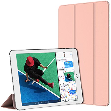 New iPad 2017 iPad 9.7 Case, JETech Case Cover for Apple the New iPad 9.7 Inch 2017 Model Lightweight with Stand and Auto Wake/Sleep (Rose Gold) - 3051