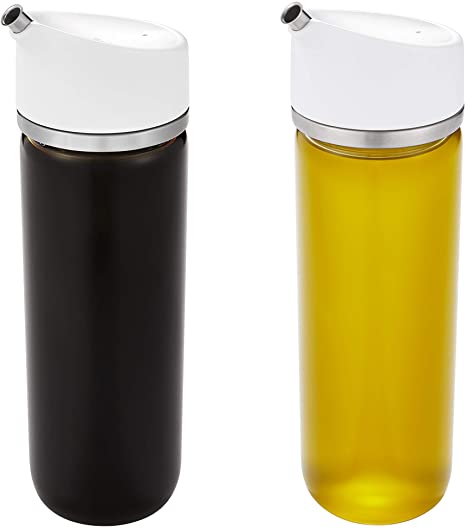 OXO Good Grips Precision Pour Glass Oil & Vinegar Dispenser Set, 12 oz