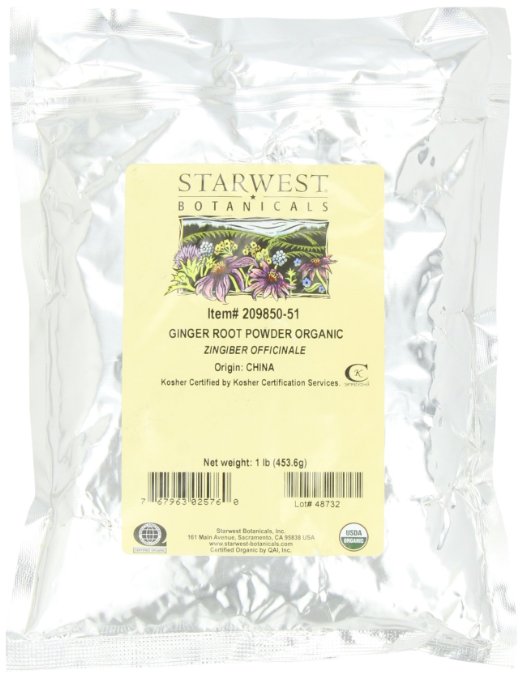 Starwest Botanicals Ginger Root Powder Organic 1-Pound