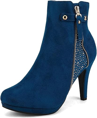 DREAM PAIRS Women's Platform High Heel Ankle Booties