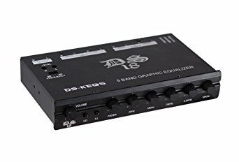 DS18 DS-KEQ5 DS18 Five Band Graphic Equalizer Six Channel/Five Volt RCA Subwoofer Level Control