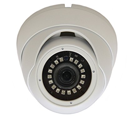 101AV Security Dome Camera 1080P 1920x1080 True Full-HD 4in1(TVI, AHD, CVI, CVBS) 3.6mm Fixed Lens SONY 2.4 Megapixel STARVIS Image Sensor In/Outdoor Smart IR DWDR Surveillance Home Office (White)