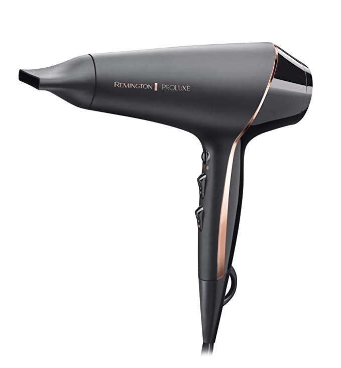 Remington AC9140B Proluxe Ionic Hair Dryer with Styling Shot and Intelligent OPTIHeat Control Settings, 2400 W, Midnight Edition (Amazon Exclusive)