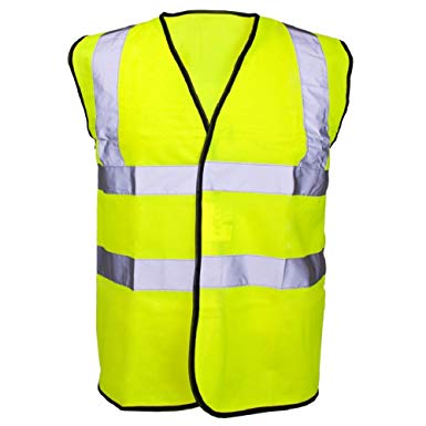 Expert Workwear Hi Vis Coloured Vest Waistcoats Vests - Yellow Orange Pink Green Navy