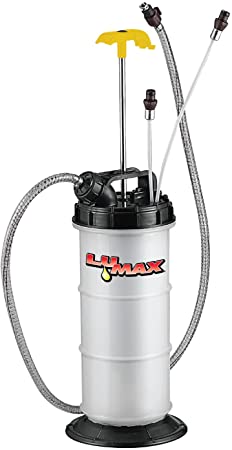 Lumax LX-1311 Extractor, 1.6G (6L) Capacity. Ideal Suitable for Brake, Engine, Gear Oil, Transmission Fluid, Water, etc. Easy Manual Pump Operation