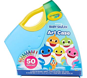 Crayola Baby Shark Coloring Set, Gift for Kids, 3, 4, 5, 6