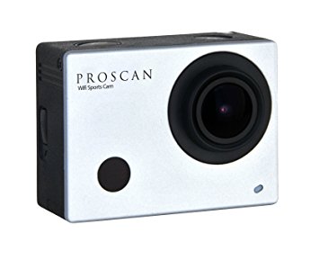 Proscan 1080P Sports & Action Video Camera with Wi-Fi, 2-Inch Screen, Waterproof Case and Accessories