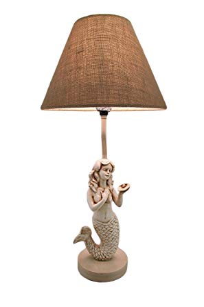 22-1/2" Mermaid Table Lamp W/Shade