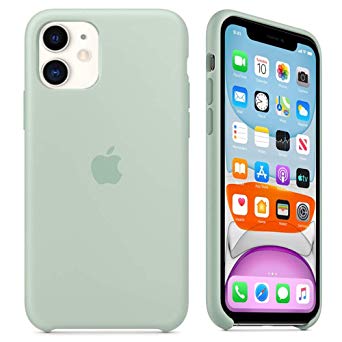 BigMike Compatible for iPhone 11 Case, Liquid Silicone Gel Rubber Shockproof Case Soft Microfiber Cloth Lining Cushion Compatible with iPhone 11-6.1 inch (Beryl)