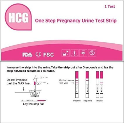 AccuMed 100 Pregnancy HCG Test Strips - Expires 92016