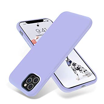 OTOFLY iPhone 11 Pro Case,Ultra Slim Fit iPhone Case Liquid Silicone Gel Cover with Full Body Protection Anti-Scratch Shockproof Case Compatible with iPhone 11 Pro (Light Purple)