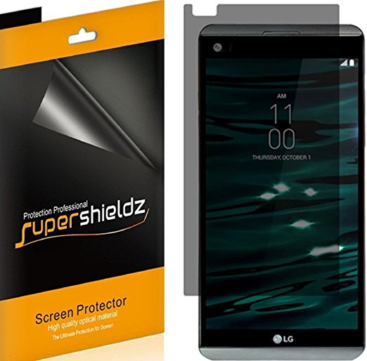 [2 Pack] Supershieldz- Privacy Anti-Spy Screen Protector Shield For LG V20 -Lifetime Replacements Warranty - Retail Packaging