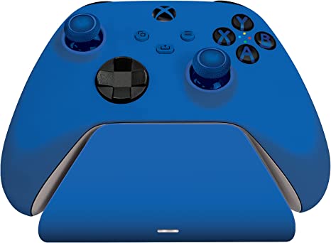 Razer Universal Quick Charging Stand for Xbox Series X|S: Magnetic Secure Charging - Perfectly Matches Xbox Wireless Controllers - USB Powered - Shock Blue (Controller Sold Separately)