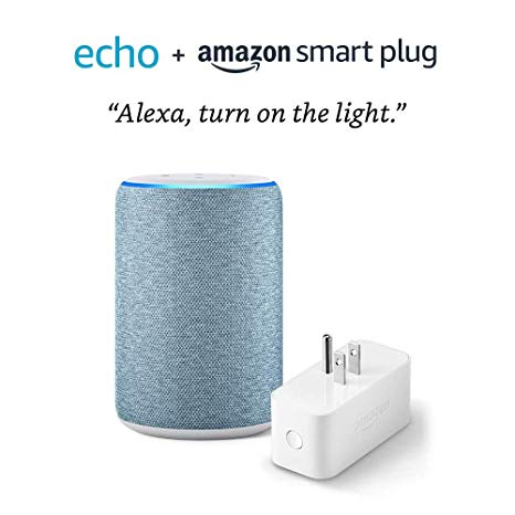 All-new Echo (3rd Gen) bundle with Amazon Smart Plug - Twilight Blue