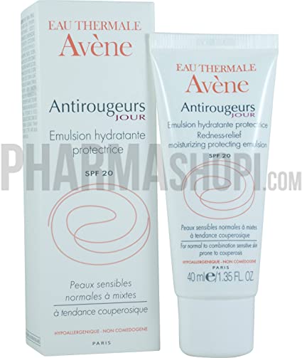 Avene Antirougeurs Jour Redness Relief Moisturizing Protecting Emulsion (SPF 20), 1.35 oz