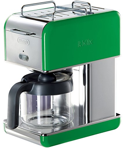 Durable Die-Cast Aluminum Exterior 10-Cup, Drip Coffee Maker in Green