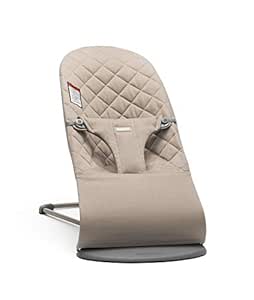 BabyBjörn Bouncer Bliss, Woven, Classic Quilt, Sand Grey