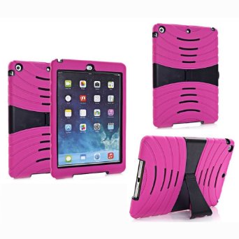 Bolkin Apple Ipad 4 3 2 Shockproof Case Cover (Pink black)