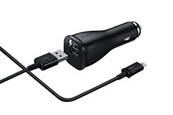 Samsung OEM Adaptive Fast Charging USB Car Charger Power Adapter with Micro USB Cable and Quick Charge 2.0 Technology for Samsung Galaxy S7, Galaxy S7 Edge (Bulk Packaging)