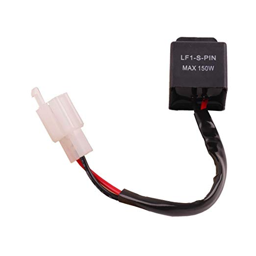2-Pin Electronic LED Flasher Relay FIX Motorcycle Turn Signal Bulbs Hyper Flash