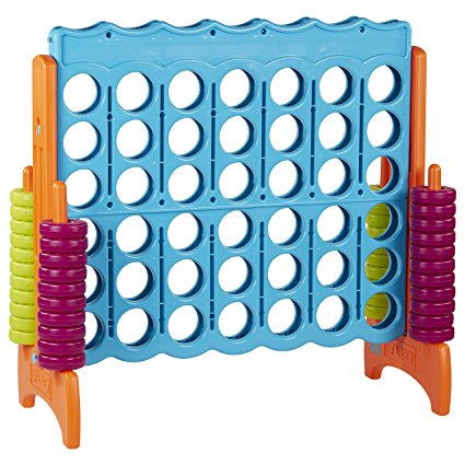 ECR4Kids Jumbo 4-to-Score Oversized Game, Vibrant