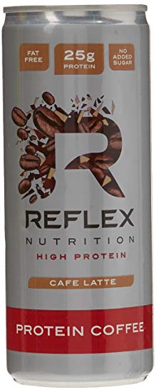 Reflex Nutrition - Protein Coffee - 250ml - Café Latte - Pack of 12 Cans