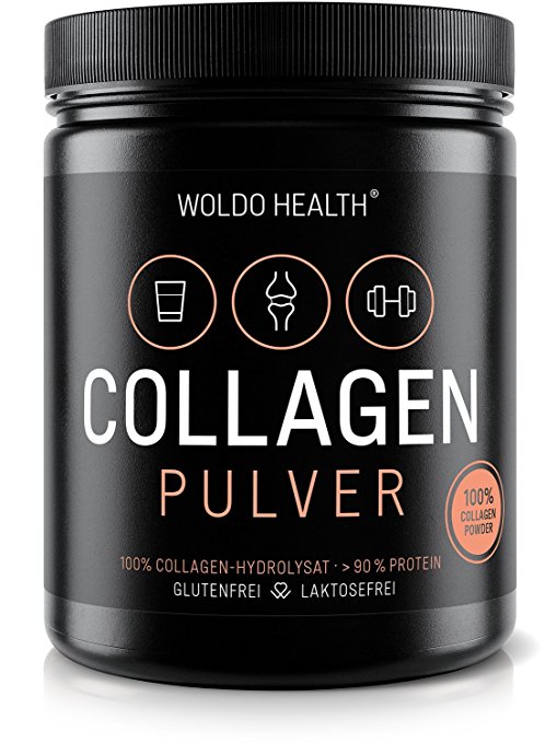WoldoHealth 100% Collagen Protein Powder Hydrolysate 500g for healthy skin hair nails