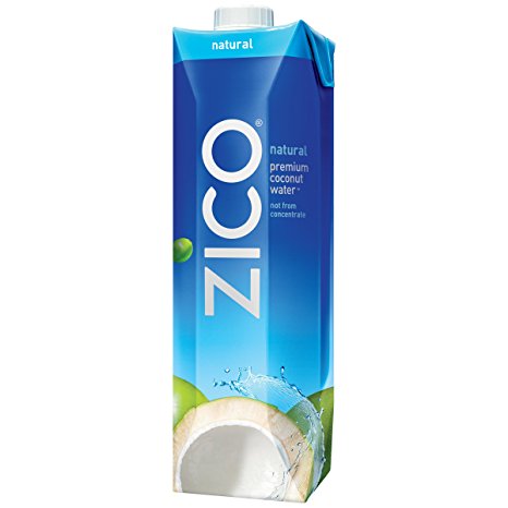 ZICO Natural Coconut Water, 1 Liter Bottle