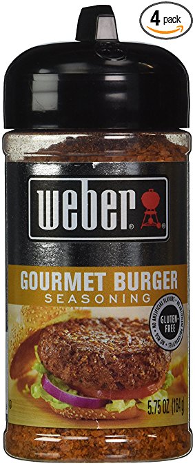 Weber Grill Gourmet Burger Seasoning, 5.75 oz (Pack of 4)