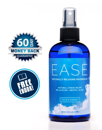 Activation Products EASE Magnesium Spray 250 ml Unscented for Joint and Muscle Pain Leg Cramps Eases Restless Legs
