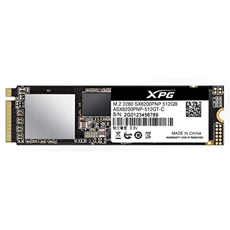 ADATA XPG SX8200 Pro 512GB M.2 Gaming Solid State Drive (SSD), black