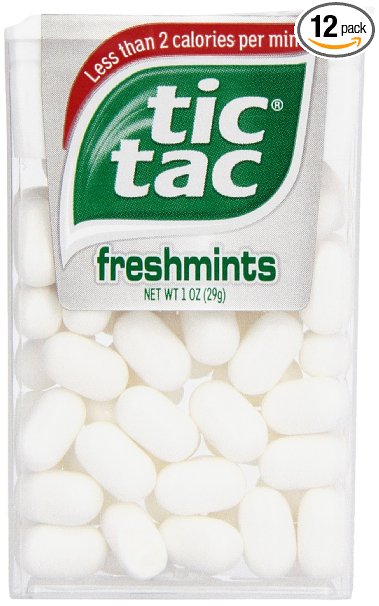 tic tac Freshmint Singles, 1 Ounce (Pack of 12)