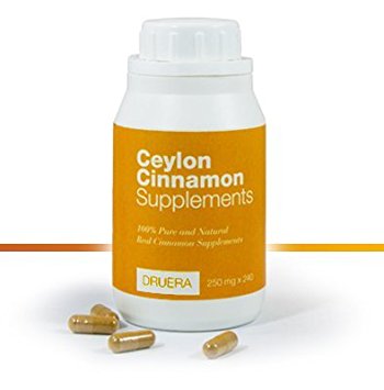 Pure Ceylon Cinnamon Supplements 250mg x 240 capsules