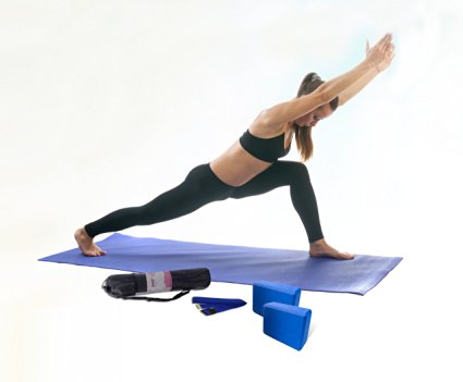 Sivan Health & Fitness 5- Piece Essentials Yoga Beginners Kit