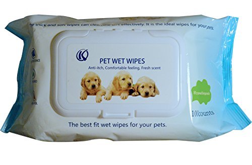 Keli Anti-Itch Healthcare Pets Grooming Wet Wipes 100counts