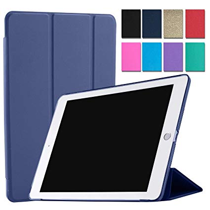 DuraSafe Cases for iPad Mini 5-7.9 Inch 2019 [ A2124 A2125 A2126 A2133 ] Trifold Smart Cover - Navy Blue (Trifold)