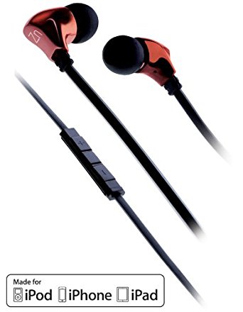 FSL Zinc Zn30i Earbuds with Microphone and Volume Control for Apple (iPhone/iPad/iPod) - Red