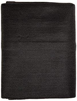 Windscreensupplyco Heavy Duty Black Knitted Mesh Tarp with Grommets 60-70% Shade (16 FT. X 24 FT.)
