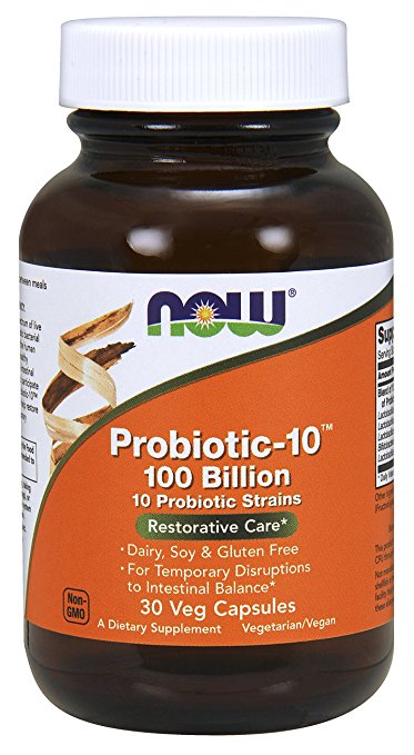 NOW Probiotic-10 100 Billion,30 Veg Capsules