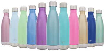 Simple Modern Vacuum Insulated Stainless Steel Wave Bottle, 17 Ounces