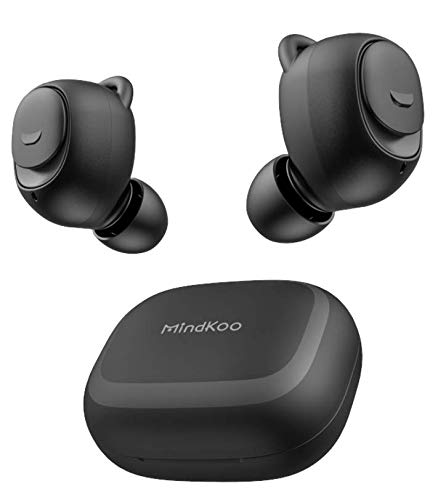 Wireless Earbuds, Mindkoo Bluetooth 5.0 TWS with Mini Charging Box, 60 Hours Battery Life, One-Step Pairing IPX6 Waterproof Sports Sweat Resistant Mini Bluetooth Earphone