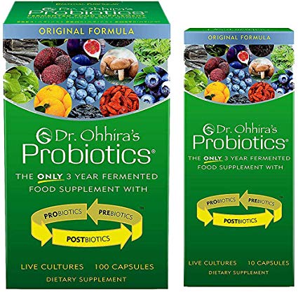 Dr. Ohhira's Probiotics, Original Formula, 100 Caps with Bonus 10 Capsule Travel Pack