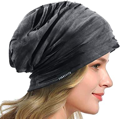 Womens Slouchy Beanie Thin Soft Lined Sleep Cap Lightweight Chemo Slap Summer Hat