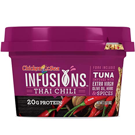 Chicken of the Sea Infusions Tuna, Thai Chili, 2.8 oz. Cups (Pack of 6)
