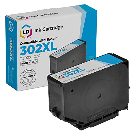 LD Remanufactured Ink Cartridge Replacement for Epson 302XL T302XL220 High Yield (Cyan)